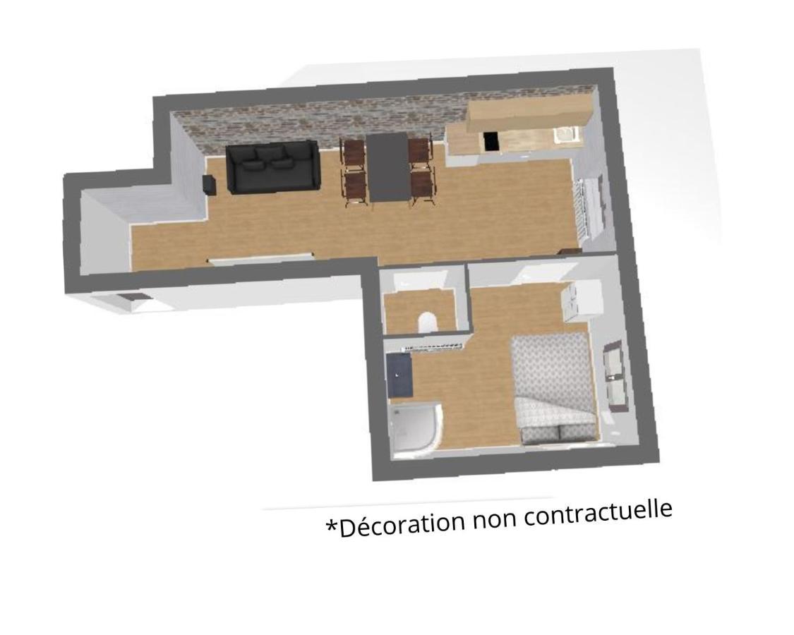 Jacobin-Centre Ville-Paisible-2 Couchages 阿棉 外观 照片