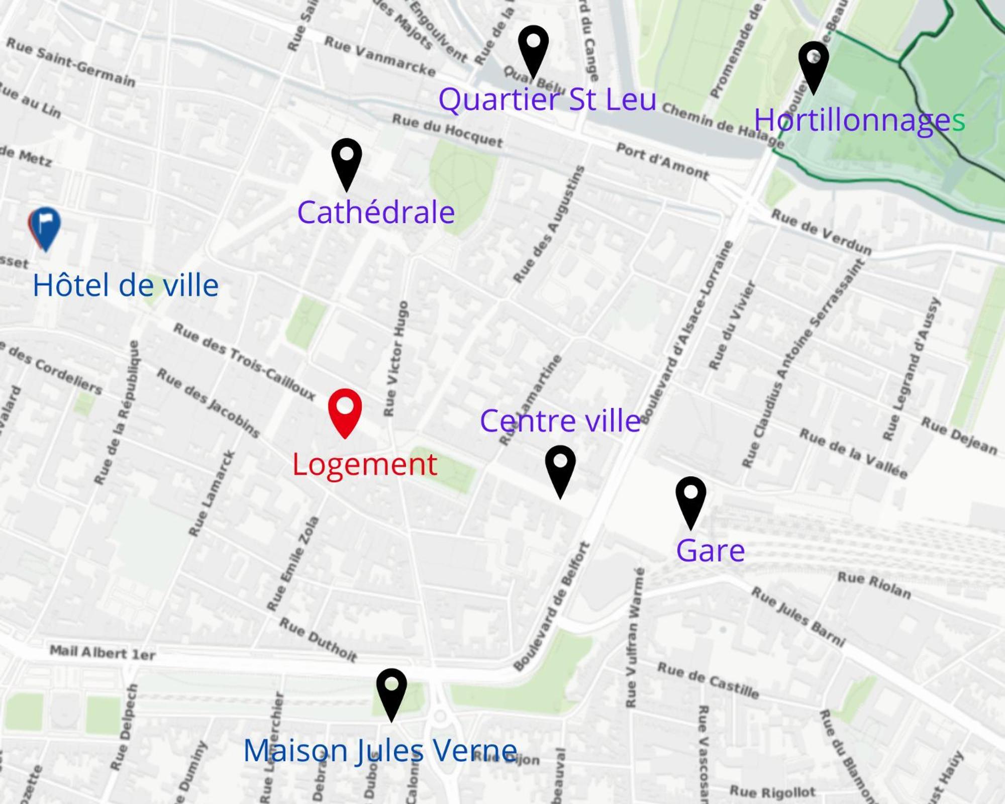 Jacobin-Centre Ville-Paisible-2 Couchages 阿棉 外观 照片
